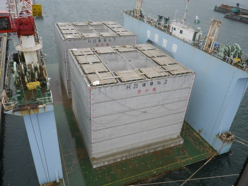 那覇港(浦添ふ頭地区)防波堤ケーソン
